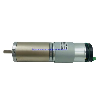 45mm 12V Pg188 Planetary Encoder Gearmotor for Medcial Ventilators Hex Shaft Can Customzied